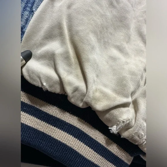 Vintage Route 66 Bomber Varsity Denim & Khaki Two-Tone Jacket XXLARGE 90s XXL - Picture 7 of 16